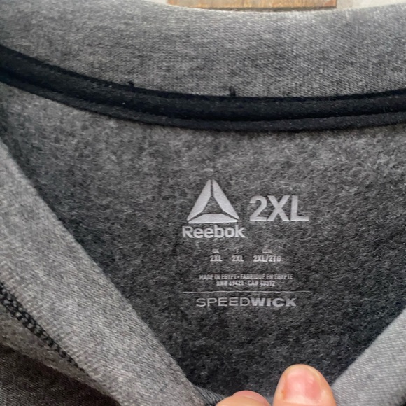 Reebok Men's Charcoal Crewneck Sweatshirt NWT‎ - Picture 2 of 7